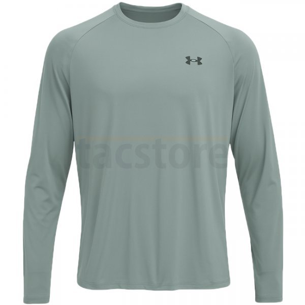 Under Armour Mens Tech 2.0 Long Sleeve - Silica Green / Black - M