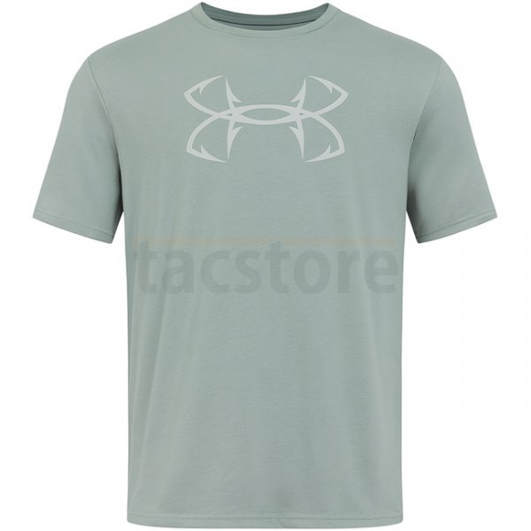 Under Armour Fish Hook Logo T-Shirt - Silica Green / Hydro Green - XL