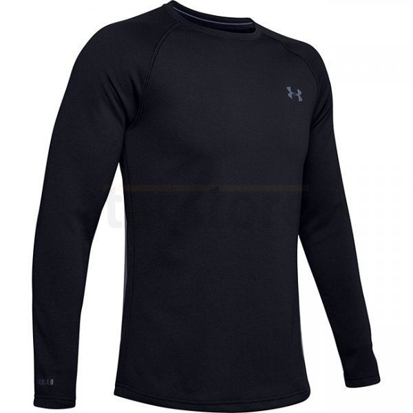 Under Armour Mens ColdGear Base 4.0 Crew - Black / Pitch Grey - M