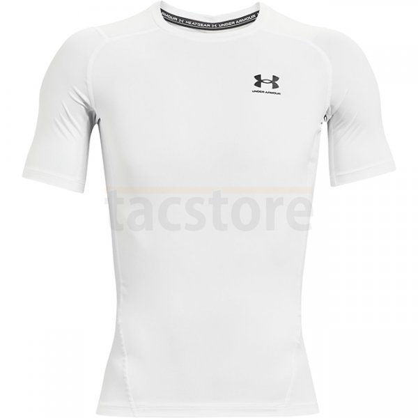 Under Armour Mens HeatGear Compression Short Sleeve - White - XL