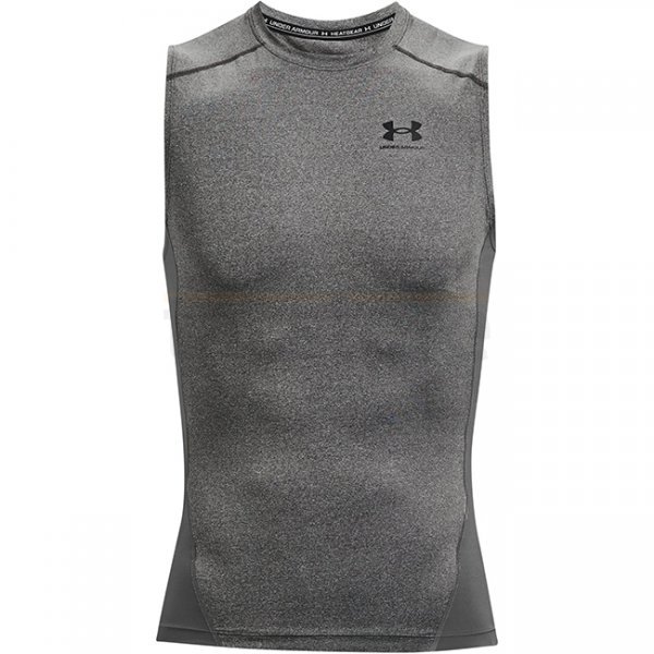 Under Armour Mens HeatGear Compression Sleeveless - Carbon Heather - XL