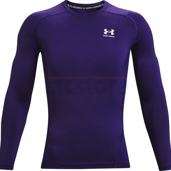 Under Armour Mens HeatGear Compression Long Sleeve - Purple - L