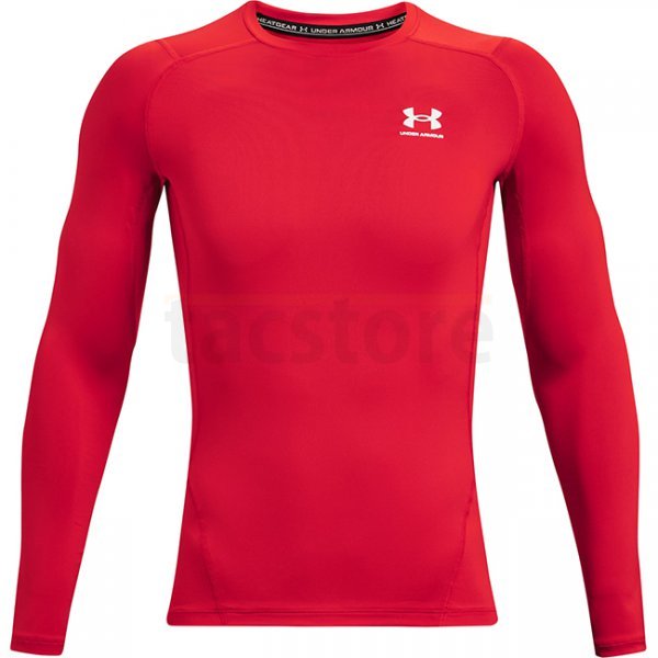 Under Armour Mens HeatGear Compression Long Sleeve - Red - L