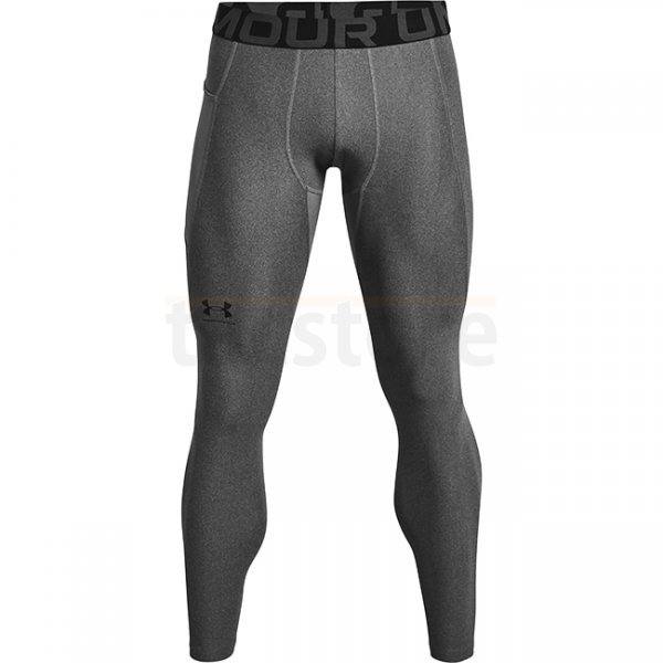 Under Armour Mens HeatGear Compression Leggings - Carbon Heather - S