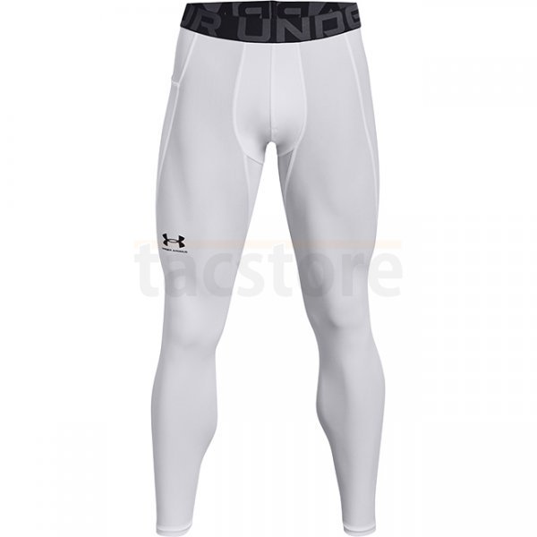 Under Armour Mens HeatGear Compression Leggings - White - XL