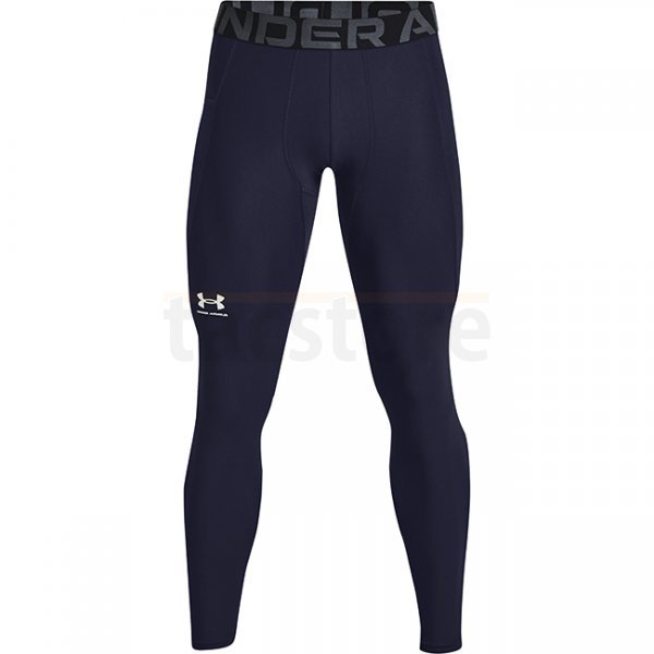 Under Armour Mens HeatGear Compression Leggings - Navy Blue - XL