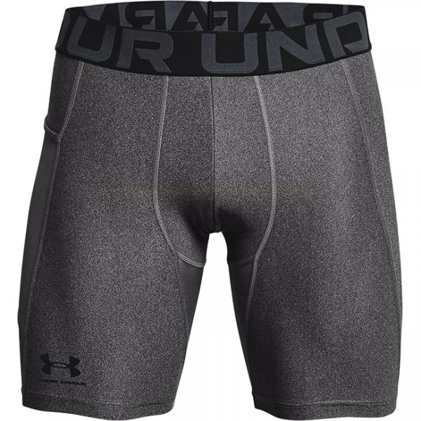Under Armour Mens HeatGear Compression Shorts - Carbon Heather - M