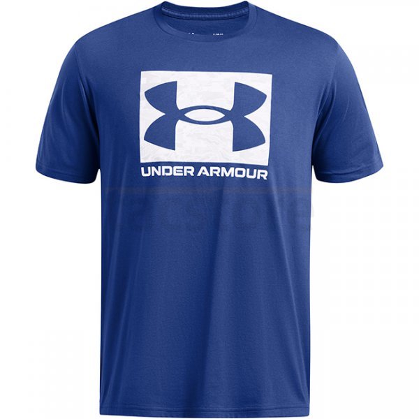 Under Armour Mens ABC Camo Boxed Logo Short Sleeve - Blue - XL