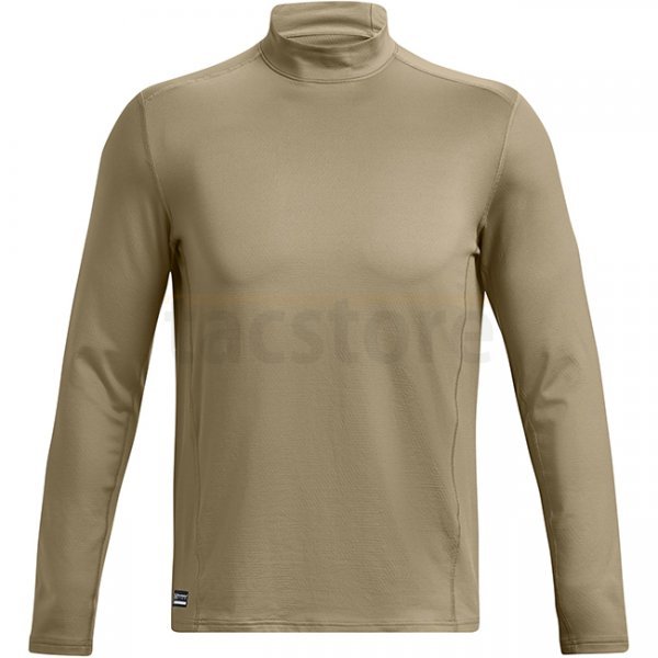 Under Armour Mens Tactical ColdGear Infrared Base Mock - Tan - XL