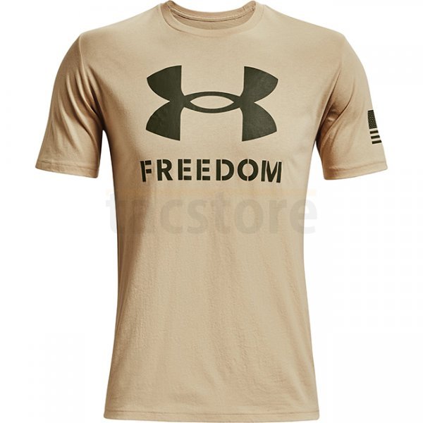 Under Armour Freedom Logo T-Shirt - Desert Sand - 2XL