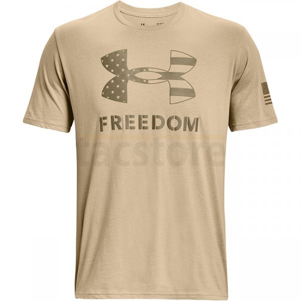 Under Armour Freedom Logo T-Shirt - Desert Sand / Federal Tan - L