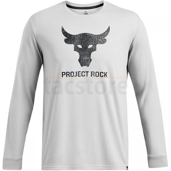 Under Armour Mens Project Rock Brahma Bull Shirt - Mod Grey / Medium Heather / Black - M
