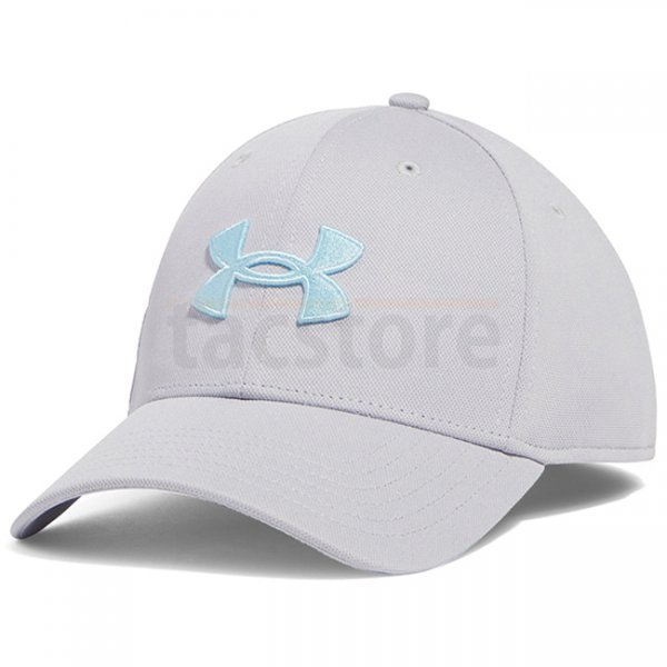 Under Armour Mens Blitzing Low Stretch Fit Cap - Light Grey - S/M