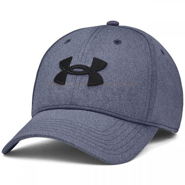 Under Armour Mens Blitzing Low Stretch Fit Cap - Navy Blue Full Heather - M/L