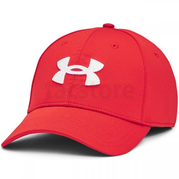 Under Armour Mens Blitzing Low Stretch Fit Cap - Red / White - S/M