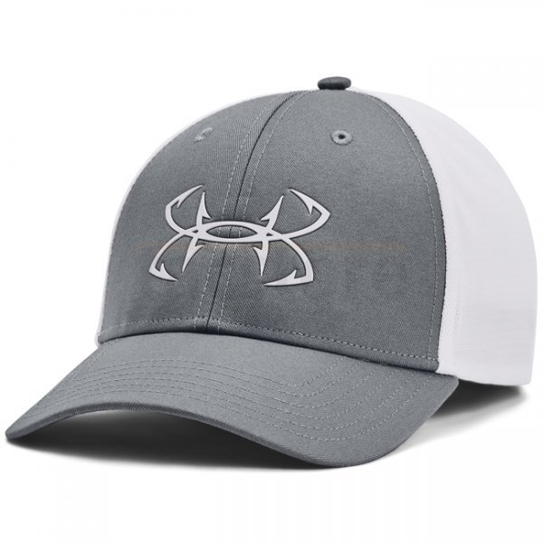 Under Armour Mens Fish Hunter Mesh Cap - Pitch Grey / White - L/XL