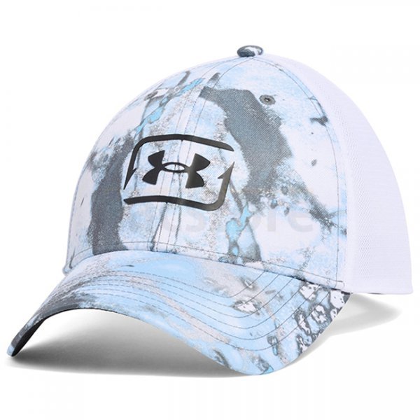 Under Armour Mens Fish Hunter Mesh Cap - White - L/XL