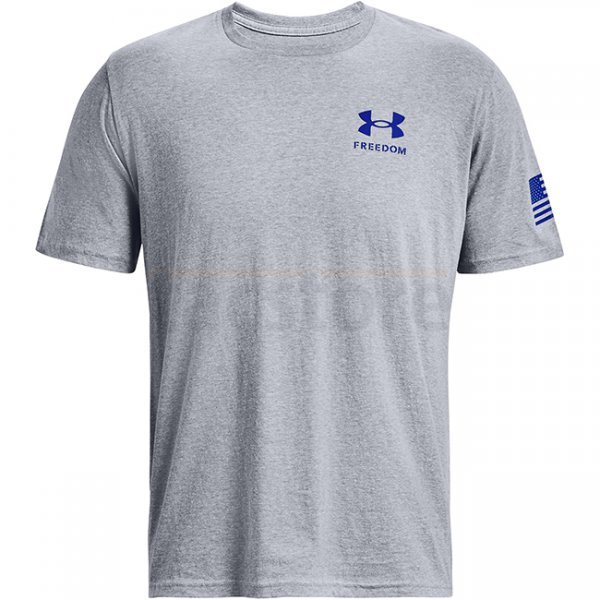 Under Armour Freedom Flag Gradient T-Shirt - Steel Light Heather - M