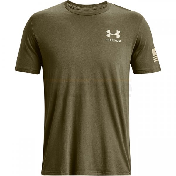 Under Armour Freedom Flag Gradient T-Shirt - Marine OD Green - XL