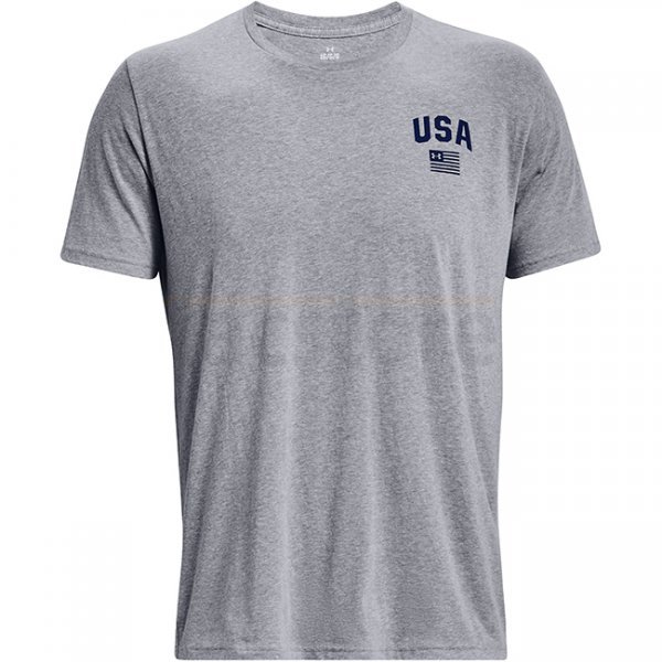 Under Armour Freedom Eagle T-Shirt - Steel Light Heather - S