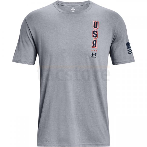 Under Armour Freedom Eagle T-Shirt - Steel Medium Heather - S