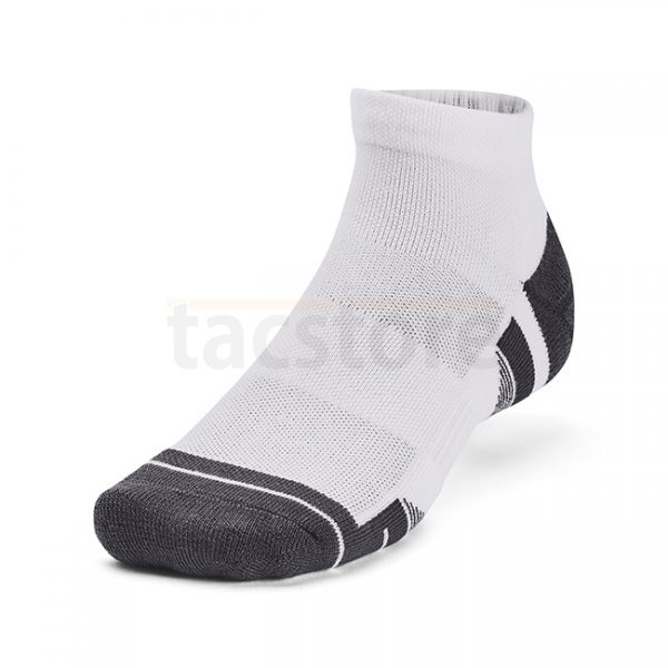 Under Armour Performance Tech 3-Pack Low Cut Socks - White / White / Jet Grey - XL
