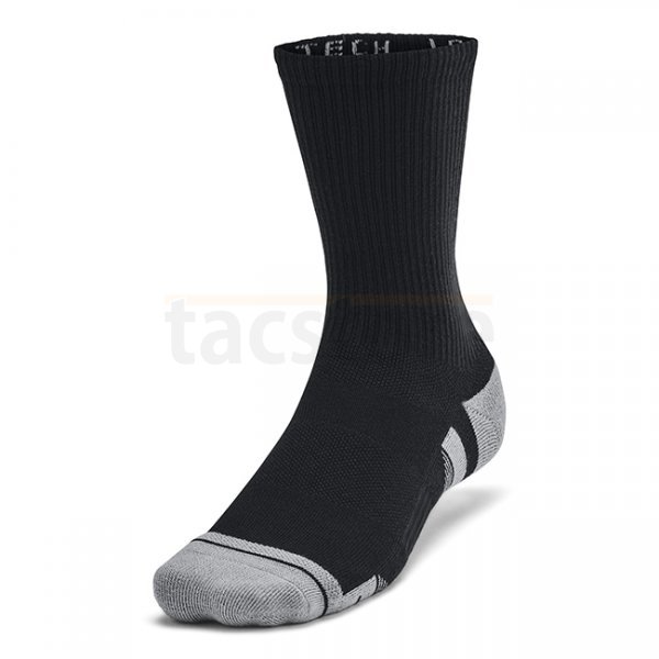 Under Armour Performance Tech 3-Pack Crew Socks - Black - XL