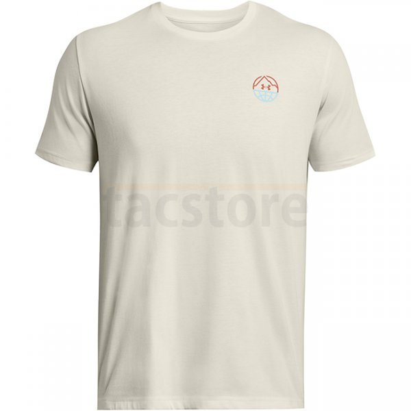 Under Armour Mens Outdoor Cube Short Sleeve - White Quart / Sky Blue - XL