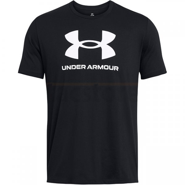 Under Armour Mens Sportstyle Logo Short Sleeve - Black / White - M