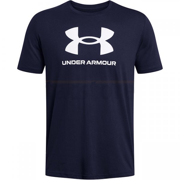 Under Armour Mens Sportstyle Logo Short Sleeve - Academy / White - XL