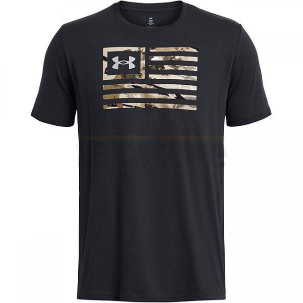 Under Armour Mens Freedom Flag Printed T-Shirt - Black - 2XL