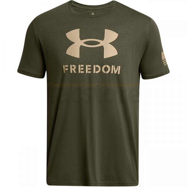 Under Armour Mens Freedom Logo T-Shirt - Marine OD Green - M