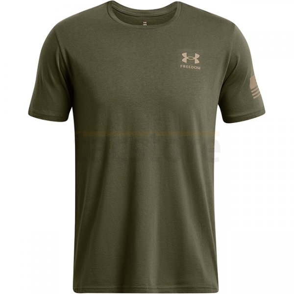Under Armour Mens Freedom Flag Gradient T-Shirt - Marine OD Green - S
