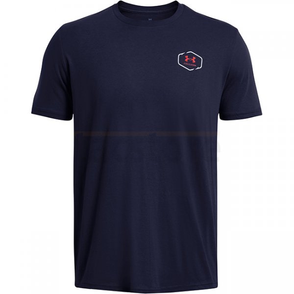Under Armour Mens Freedom Marlin T-Shirt - Navy Blue - XL
