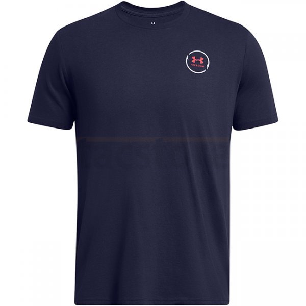 Under Armour Mens Freedom Bass Short Sleeve T-Shirt - Navy Blue - M