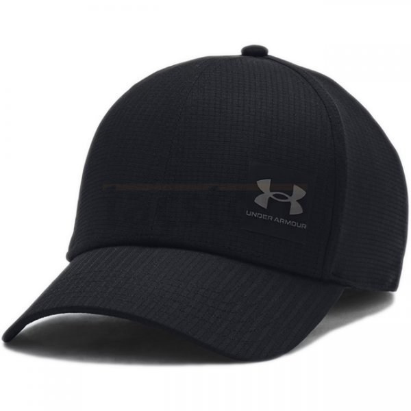 Under Armour Mens ArmourVent Stretch Fit Cap - Black / Grey - L/XL