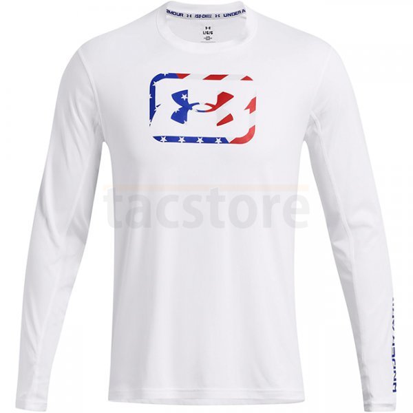 Under Armour Mens Fish Pro Freedom Long Sleeve - White - S