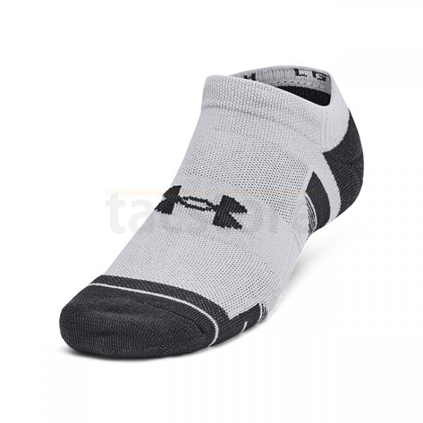 Under Armour Performance Tech 6-Pack No Show Socks - Mod Grey / Mod Grey - XL
