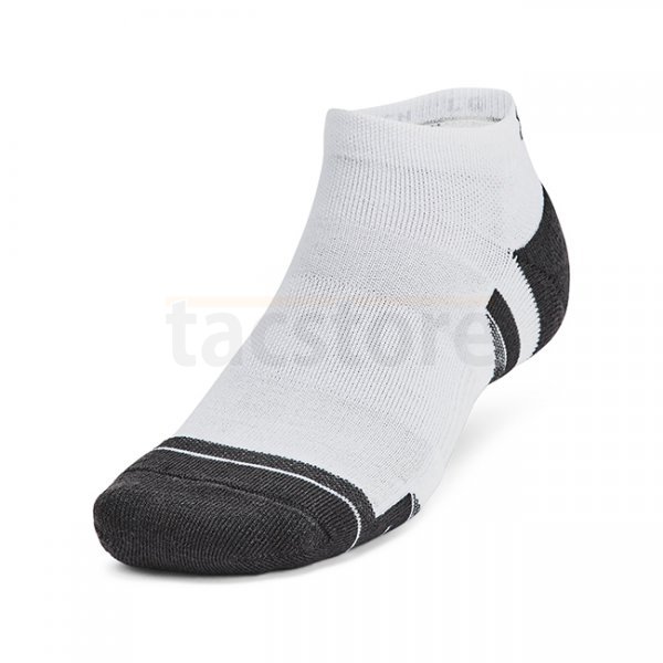 Under Armour Performance Tech 6-Pack Low Cut Socks - White / White - XL