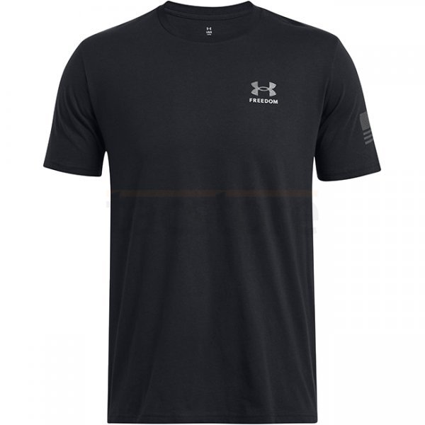 Under Armour Mens Freedom By 1775 T-Shirt - Black / Titan Grey - XL