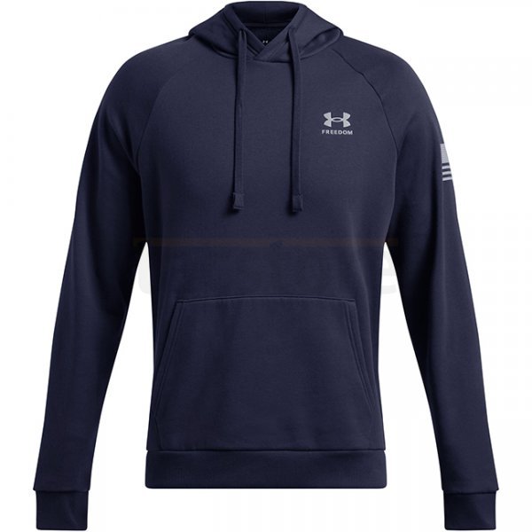 Under Armour Mens Freedom Flag Hoodie - Navy Blue / Steel - 2XL