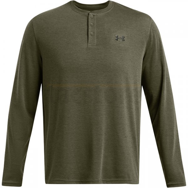 Under Armour Mens Expanse Henley - Marine OD Green / Baroque Green - S