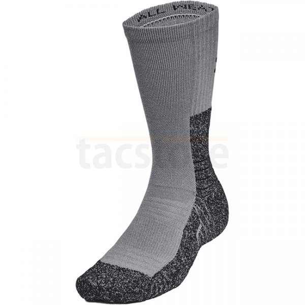 Under Armour All Weather Wool Boot Socks - Titan Grey / Black - M