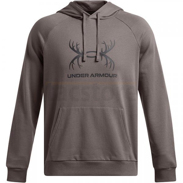 Under Armour Mens Rival Fleece Antler Hoodie - Fresh Clay - 2XL