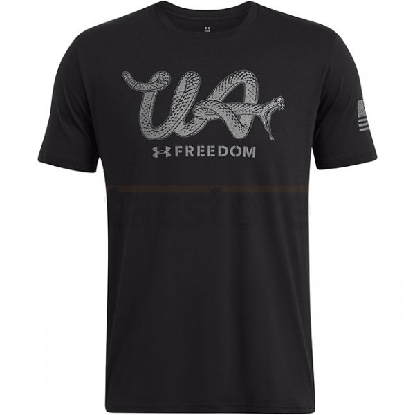 Under Armour Mens Freedom Military T-Shirt - Black / Titan Grey - L