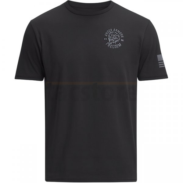 Under Armour Freedom Skull T-Shirt - Black / Steel - 3XL