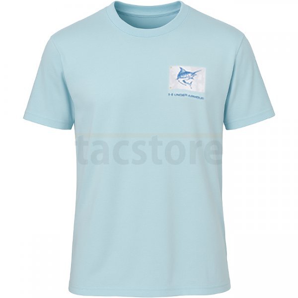 Under Armour Mens Marlin Capture Flag Short Sleeve - Stream / White - L