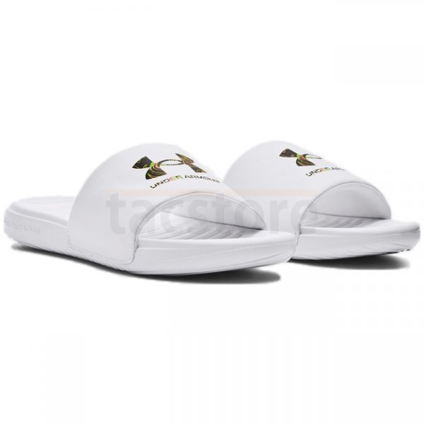 Under Armour Ansa Graphic Logo Slides - White - 12