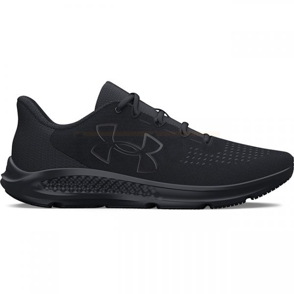 Under Armour Mens Charged Pursuit 3 Big Logo Running Shoes - Black - 8