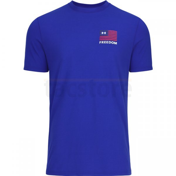 Under Armour Mens Freedom Left Chest T-Shirt - Royal / Navy Blue - S